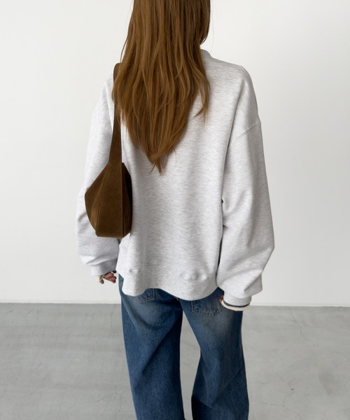 CANAL JEAN（キャナルジーン）の「HARING　スウェットカーディガン（カーディガン/ボレロ・レディース・ライトグレー・ONE SIZE）」の9枚目の写真