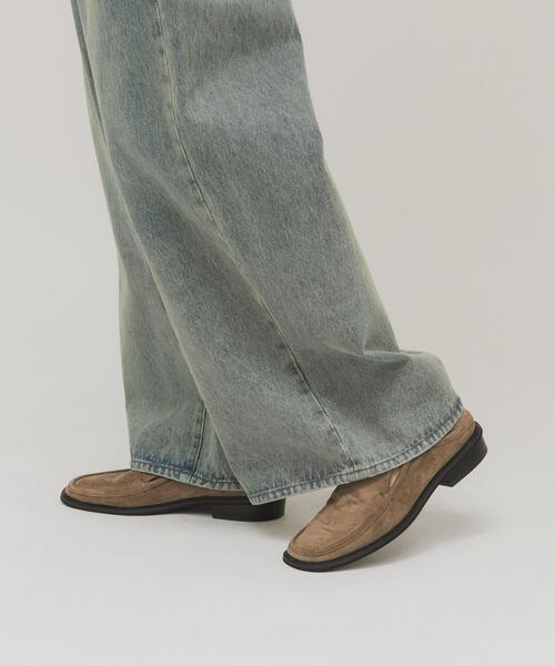 KBF（ケイビーエフ）の「スクエアトゥスライドローファー（ローファー・レディース・ダークブラウン/ベージュ・37/38/36）」の6枚目の写真