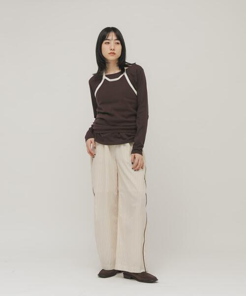 KBF（ケイビーエフ）の「スクエアトゥスライドローファー（ローファー・レディース・ダークブラウン/ベージュ・37/38/36）」の16枚目の写真