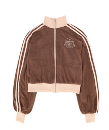 SETSETSET（セットセットセット）の「HARVEST TRACK TERRY JACKET (BROWN)（ナイロンジャケット）」