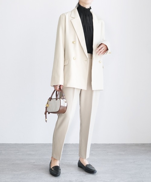 reca（レカ）の「ハイネックシアーギャザーブラウス（シャツ/ブラウス・レディース・アイボリー/ブラック・FREE）」の8枚目の写真