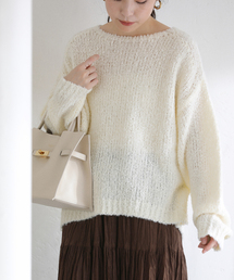 La TOTALITE | 【洗える】ローゲージブークレプルオーバー(ニット/セーター)
