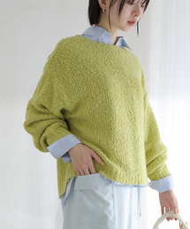 La TOTALITE | 【洗える】ローゲージブークレプルオーバー(ニット/セーター)