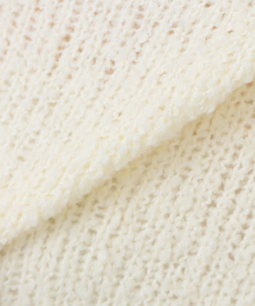 La TOTALITE（ラトータリテ）の「【洗える】ローゲージブークレプルオーバー（ニット/セーター・レディース・ピンク系その他/ホワイト/イエロー・FREE）」の16枚目の写真