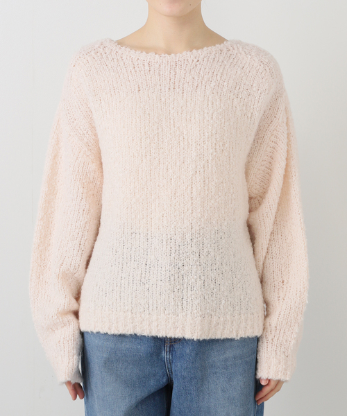 La TOTALITE（ラトータリテ）の「【洗える】ローゲージブークレプルオーバー（ニット/セーター・レディース・ピンク系その他/ホワイト/イエロー・FREE）」の17枚目の写真