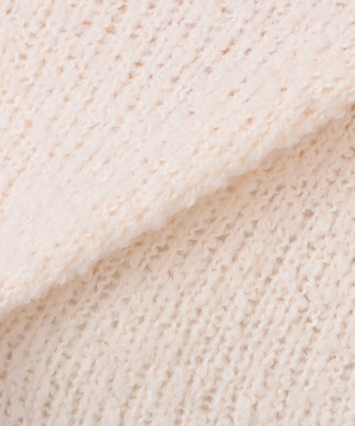 La TOTALITE（ラトータリテ）の「【洗える】ローゲージブークレプルオーバー（ニット/セーター・レディース・ピンク系その他/ホワイト/イエロー・FREE）」の18枚目の写真