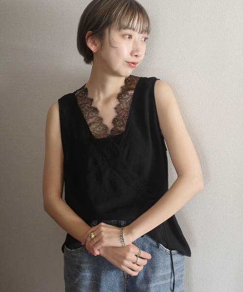 plage（プラージュ）の「《追加》solstiss frenchlace ジレ（その他トップス・レディース・ホワイト/ブラック・FREE）」の19枚目の写真