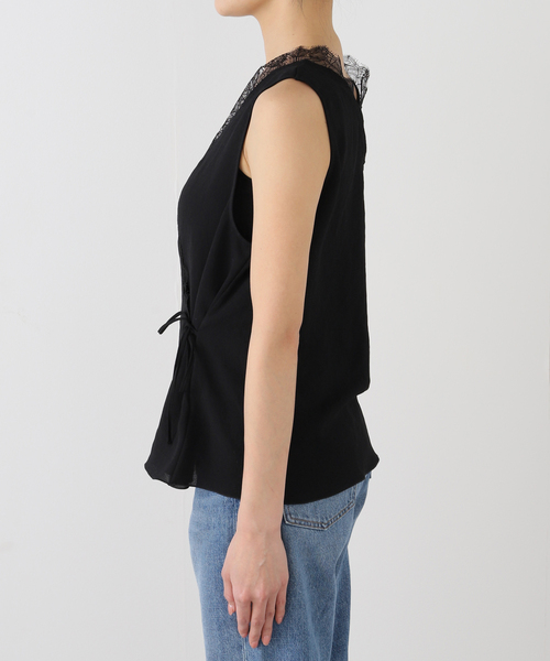 plage（プラージュ）の「《追加》solstiss frenchlace ジレ（その他トップス・レディース・ホワイト/ブラック・FREE）」の7枚目の写真