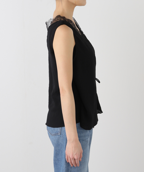 plage（プラージュ）の「《追加》solstiss frenchlace ジレ（その他トップス・レディース・ホワイト/ブラック・FREE）」の9枚目の写真