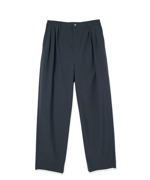 CULLNI（クルニ）の「Wool Dry Stretch 3Tuck Semi Wide Pant（スラックス・メンズ・ブラック/ブルーグレー・0/1/2）」の5枚目の写真