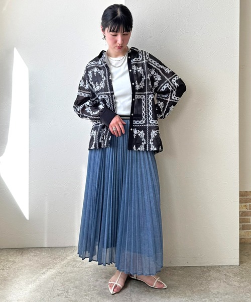 LHELBIE(レルビエ)の「エンブロイダリーシアーシャツ(シャツ/ブラウス・レディース・オフホワイト/ブラック・M)」の19枚目の写真