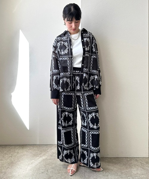 LHELBIE(レルビエ)の「エンブロイダリーシアーシャツ(シャツ/ブラウス・レディース・オフホワイト/ブラック・M)」の16枚目の写真
