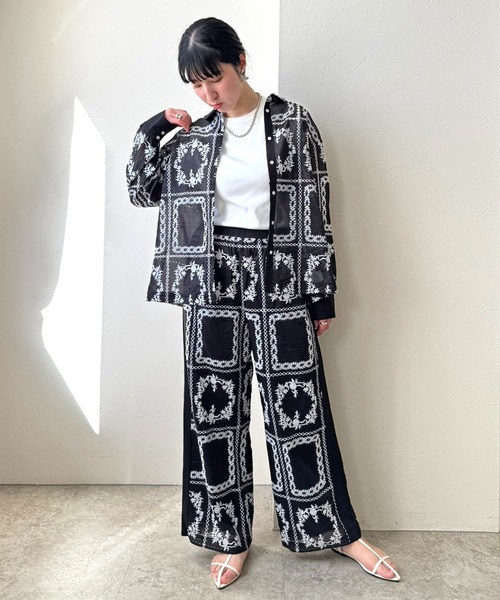 LHELBIE(レルビエ)の「エンブロイダリーシアーシャツ(シャツ/ブラウス・レディース・オフホワイト/ブラック・M)」の17枚目の写真