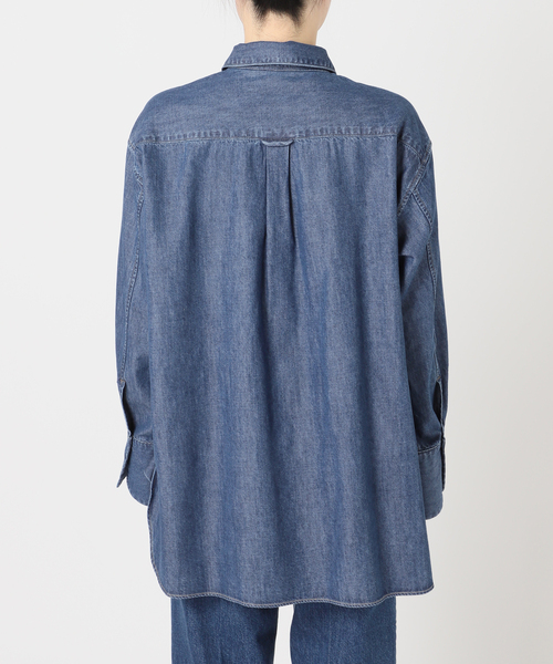 B.C STOCK(ベーセーストック)の「ウォッシャブル / DU JOUR / デュ ジュール LONG-POINT JEAN SHIRT(シャツ/ブラウス・レディース・ブルー系その他・FREE)」の20枚目の写真