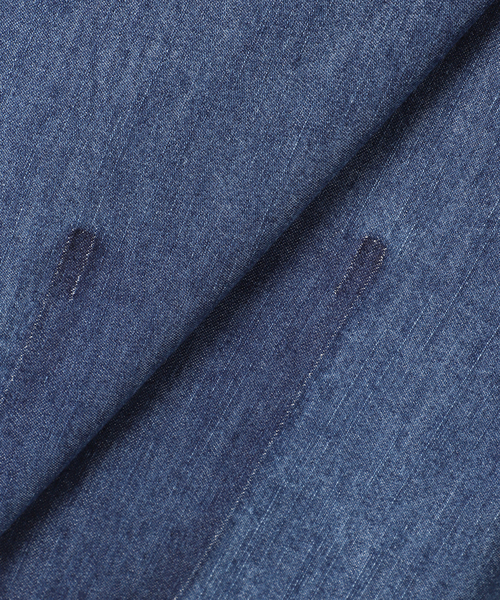 B.C STOCK(ベーセーストック)の「ウォッシャブル / DU JOUR / デュ ジュール LONG-POINT JEAN SHIRT(シャツ/ブラウス・レディース・ブルー系その他・FREE)」の13枚目の写真