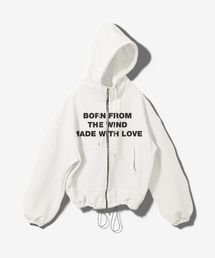 FANSHOW（ファンショー）の「MWL STRING MID LENGTH HOODED ZIP UP - WHITE（パーカー）」