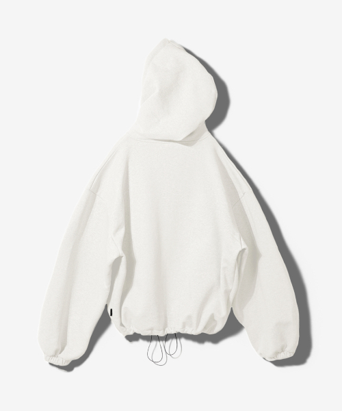 セール】MWL STRING MID LENGTH HOODED ZIP UP - WHITE（パーカー