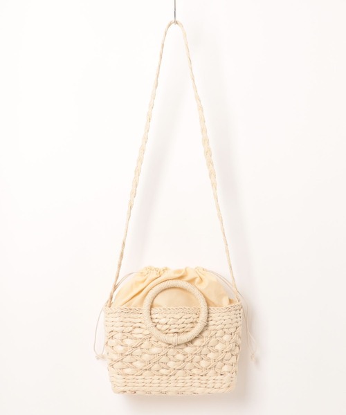 BONLECILL Marche(ボンルシールマルシェ)の「【BONLECILL Marche】サークルハンドルバスケット/カゴバッグ/ハンドメイド(かごバッグ・レディース・ベージュ/アイボリー・FREE)」の19枚目の写真