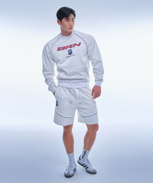 BORN TO WIN（ボーントゥウィン）の「BRN SILVER LINE JERSEY SWEATSHIRTS [IVORY]（スウェット・メンズ・その他・1/2/3/4）」の2枚目の写真