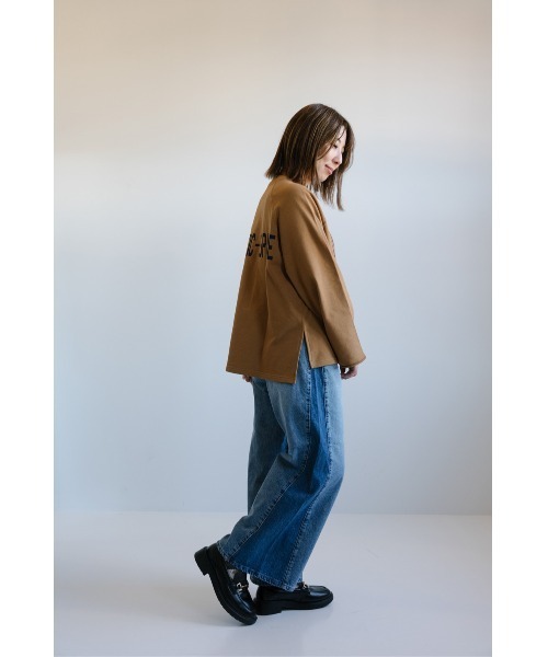 HEART MARKET(ハートマーケット)の「ゆったりBigプリントプルオーバー(Tシャツ/カットソー・レディース・マスタード/ブラック/アイボリー・FREE)」の9枚目の写真