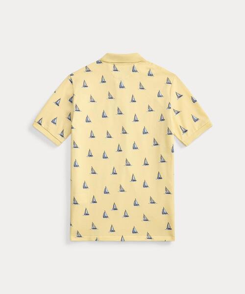 POLO RALPH LAUREN CHILDRENSWEAR(ポロ ラルフ ローレン チルドレンズウェア)の「セールボートプリント コットン メッシュ ポロシャツ(ポロシャツ・キッズ・マルチ・L)」の4枚目の写真