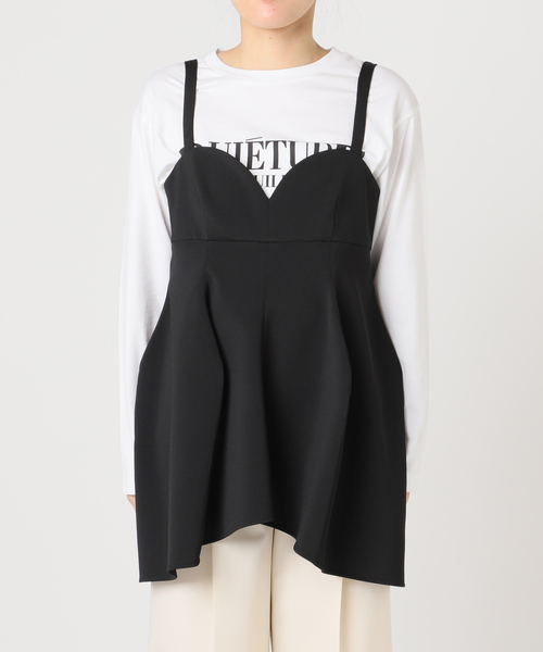 HARDY NOIR(アルディーノアール)の「《追加2》ダブルクロスビスチェ(シャツ/ブラウス・レディース・ブラック・FREE)」の6枚目の写真