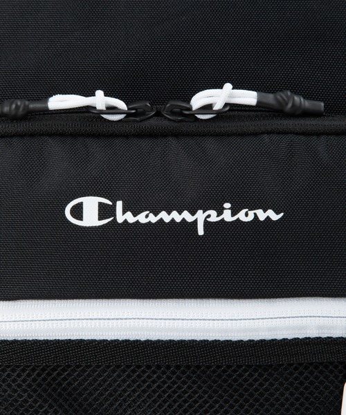 Champion(チャンピオン)の「チャンピオン リュックサック ラウンド型 通学 65461(バックパック/リュック・メンズ・ブラック×ホワイト/ブラック×グリーン/ブラック×ピンク/ベージュ×ブラック・FREE)」の8枚目の写真