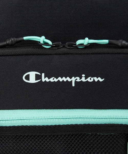 Champion(チャンピオン)の「チャンピオン リュックサック ラウンド型 通学 65461(バックパック/リュック・メンズ・ブラック×ホワイト/ブラック×グリーン/ブラック×ピンク/ベージュ×ブラック・FREE)」の7枚目の写真