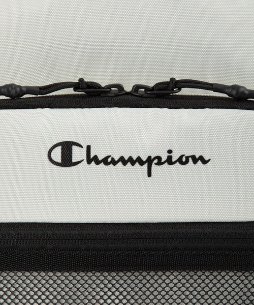 Champion(チャンピオン)の「チャンピオン リュックサック ラウンド型 通学 65461(バックパック/リュック・メンズ・ブラック×ホワイト/ブラック×グリーン/ブラック×ピンク/ベージュ×ブラック・FREE)」の6枚目の写真
