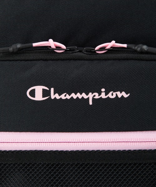 Champion(チャンピオン)の「チャンピオン リュックサック ラウンド型 通学 65461(バックパック/リュック・メンズ・ブラック×ホワイト/ブラック×グリーン/ブラック×ピンク/ベージュ×ブラック・FREE)」の5枚目の写真