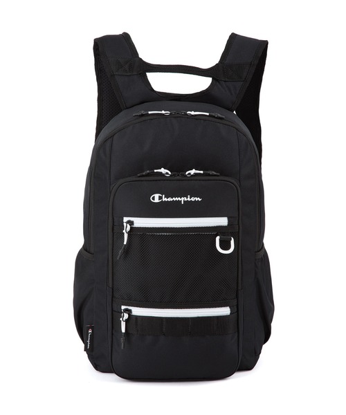Champion(チャンピオン)の「チャンピオン リュックサック ラウンド型 通学 65461(バックパック/リュック・メンズ・ブラック×ホワイト/ブラック×グリーン/ブラック×ピンク/ベージュ×ブラック・FREE)」の15枚目の写真