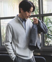 JUN STANDARD PICKS(�W�����X�^���_�[�h�s�b�N�X)�̃E�[���u�����h�h���C�o�[�Y�j�b�g(�j�b�g/�Z�[�^�[)