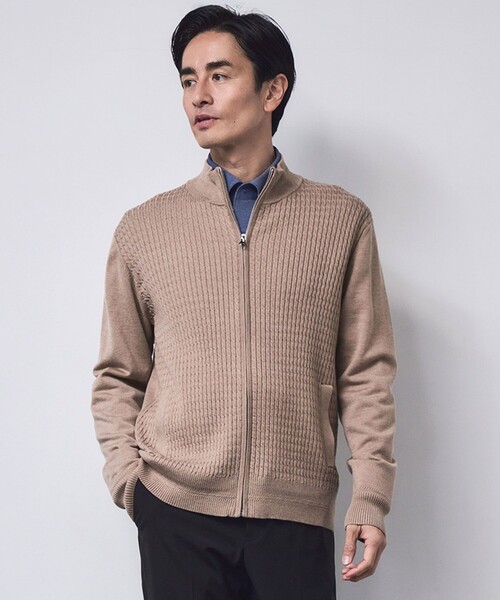 JUN STANDARD PICKS(ジュンスタンダードピックス)の「ウールブレンドドライバーズニット(ニット/セーター・メンズ・ライトグレー/ベージュ系その他・LL/L/M)」の16枚目の写真