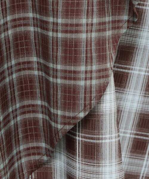 THE SHOP TK （ザ ショップ ティーケー ）の「チェック柄アシンメトリースカート（スカート・レディース・ブラック系1/ダークブラウン系1・12/13）」の13枚目の写真