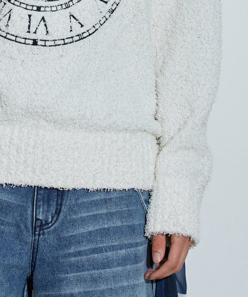 IDWS(アイドンワナセル)の「Time Logo Boucle Knit Ivory(ニット/セーター・レディース・その他・2/0)」の7枚目の写真
