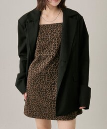 mline | [mline]レオパード キャミワンピース(ワンピース)