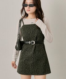 mline | [mline]レオパード キャミワンピース(ワンピース)