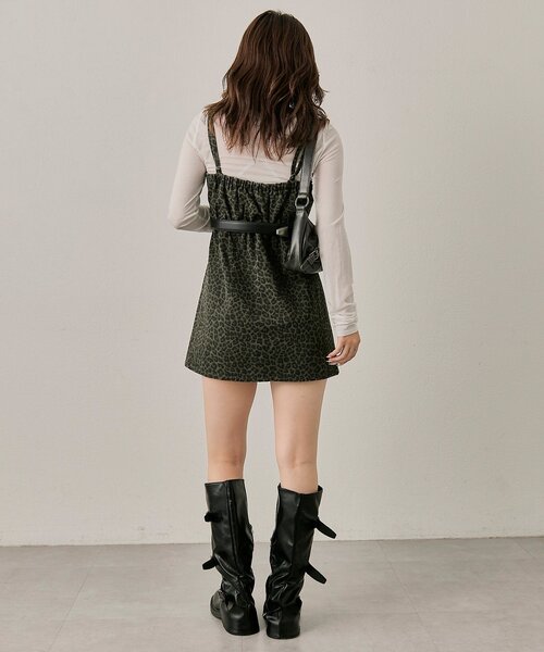 mline（エムライン）の「[mline]レオパード キャミワンピース（ワンピース・レディース・グレー/ブラウン・FREE）」の8枚目の写真