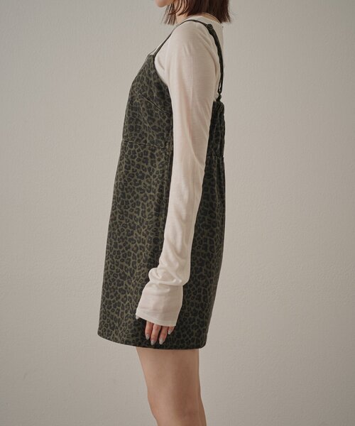 mline（エムライン）の「[mline]レオパード キャミワンピース（ワンピース・レディース・グレー/ブラウン・FREE）」の10枚目の写真