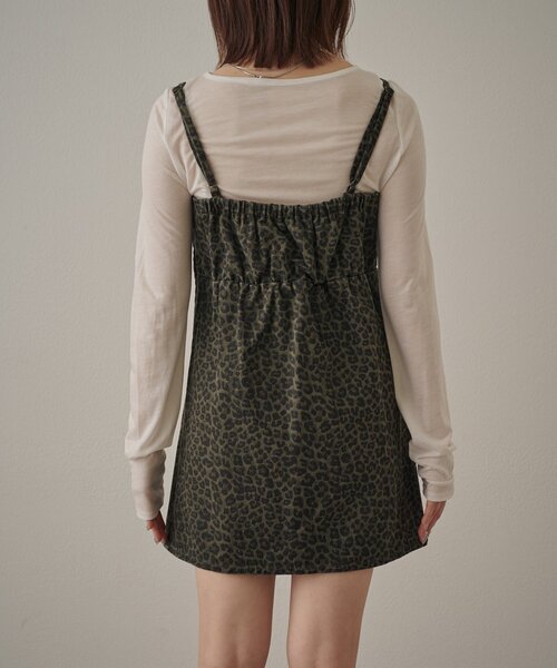 mline（エムライン）の「[mline]レオパード キャミワンピース（ワンピース・レディース・グレー/ブラウン・FREE）」の11枚目の写真