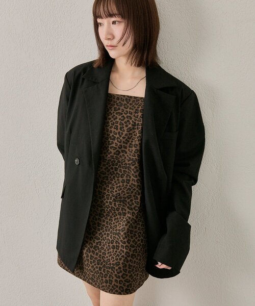 mline（エムライン）の「[mline]レオパード キャミワンピース（ワンピース・レディース・グレー/ブラウン・FREE）」の19枚目の写真