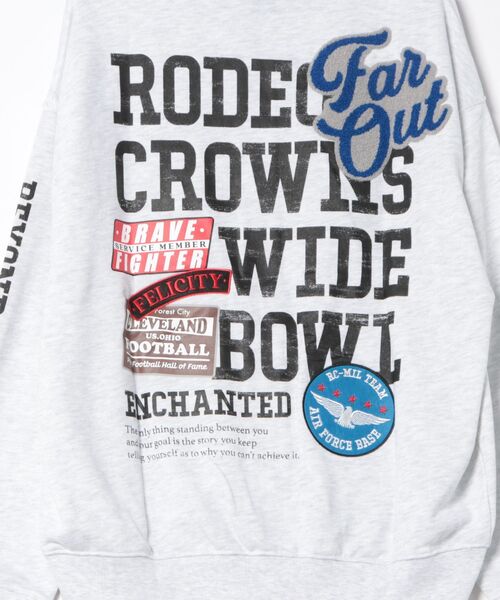 RODEO CROWNS WIDE BOWL(ロデオクラウンズワイドボウル)の「タイポグラフィーZIPパーカー(パーカー・メンズ・ブラック/ターコイズブルー系1/グレー×ホワイト・LARGE/MEDIUM)」の16枚目の写真