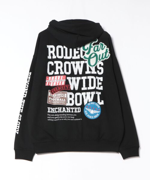 RODEO CROWNS WIDE BOWL(ロデオクラウンズワイドボウル)の「タイポグラフィーZIPパーカー(パーカー・メンズ・ブラック/ターコイズブルー系1/グレー×ホワイト・LARGE/MEDIUM)」の18枚目の写真