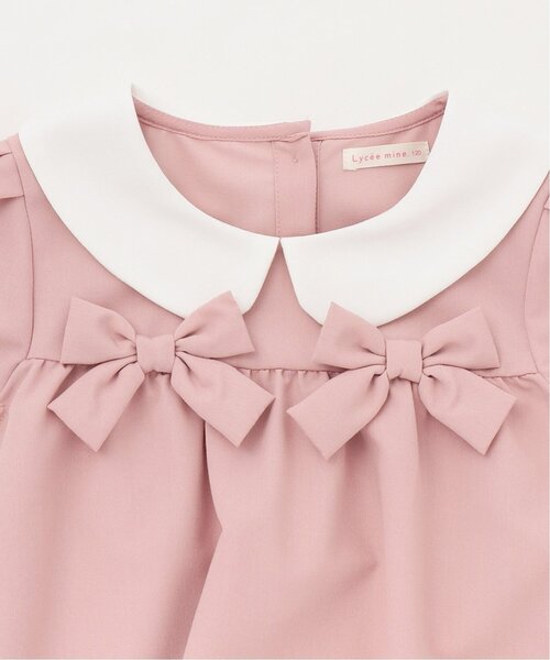 Lycee mine（リセマイン）の「【セレモニー】【おうちで洗える】丸衿付ワンピース【子供服】【キッズ】【女の子】（ワンピース・キッズ・ピンク/ラベンダー/ネイビー/ブラック・120cm/130cm/140cm/110cm/100cm）」の10枚目の写真