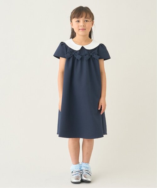 Lycee mine（リセマイン）の「【セレモニー】【おうちで洗える】丸衿付ワンピース【子供服】【キッズ】【女の子】（ワンピース・キッズ・ピンク/ラベンダー/ネイビー/ブラック・120cm/130cm/140cm/110cm/100cm）」の20枚目の写真