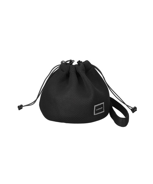 FLASH PACKER(フラッシュパッカー)の「FLASH PACKER フラッシュパッカー メッシュ巾着サコッシュ 2WAY ショルダーバッグ ポーチ // XMS-KC(ショルダーバッグ・メンズ・ブラック/グレー/オレンジ・FREE)」の1枚目の写真