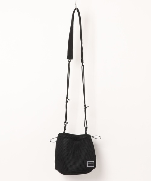 FLASH PACKER(フラッシュパッカー)の「FLASH PACKER フラッシュパッカー メッシュ巾着サコッシュ 2WAY ショルダーバッグ ポーチ // XMS-KC(ショルダーバッグ・メンズ・ブラック/グレー/オレンジ・FREE)」の8枚目の写真