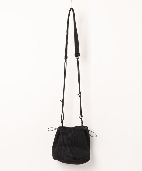 FLASH PACKER(フラッシュパッカー)の「FLASH PACKER フラッシュパッカー メッシュ巾着サコッシュ 2WAY ショルダーバッグ ポーチ // XMS-KC(ショルダーバッグ・メンズ・ブラック/グレー/オレンジ・FREE)」の9枚目の写真