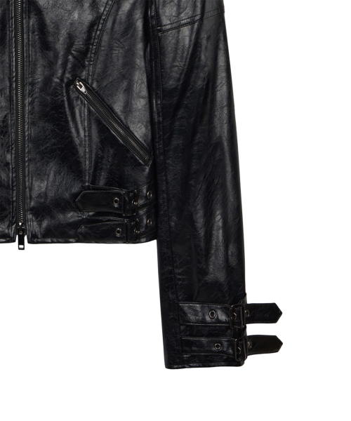 ROCKCAKE(ロックケーキ)の「Belted Leather Jacket - Black(ライダースジャケット・レディース・その他・SMALL/MEDIUM)」の2枚目の写真