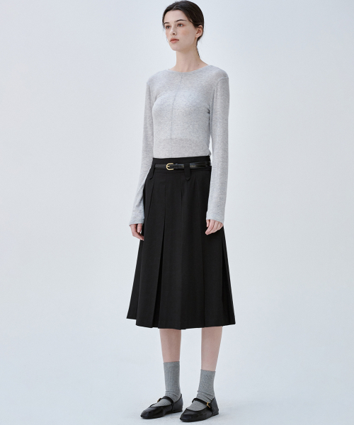 MALOUPE（マロップ）の「3113 プリーツスカート (ブラック)（スカート・レディース・その他・SMALL/MEDIUM）」の3枚目の写真